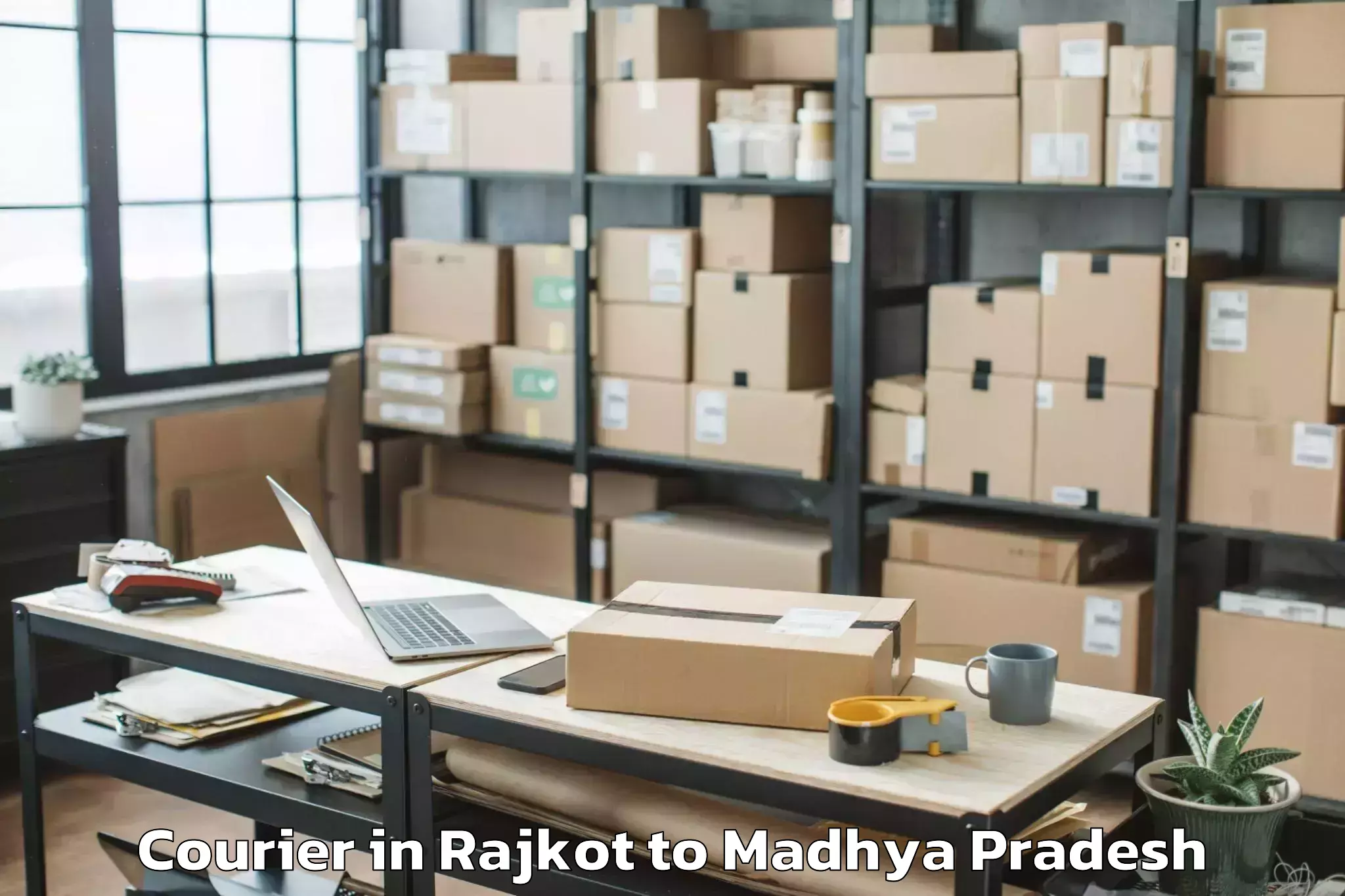 Reliable Rajkot to Guna Courier